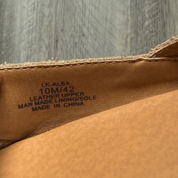 Lucky Brand Leather Flats Alva Leopard Print 10.5 Women’s Shoes - Picture 3 of 9